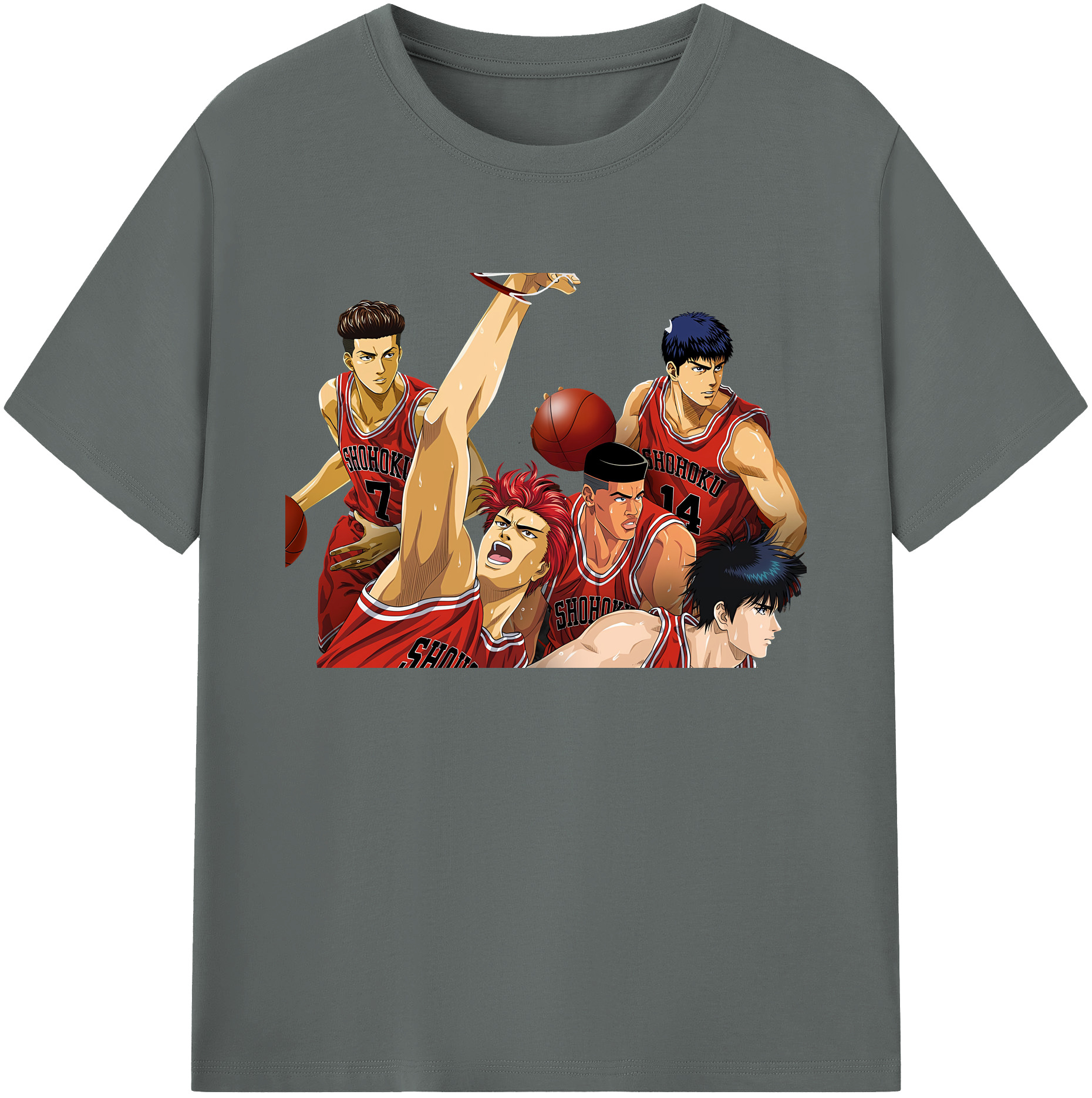 （画像用） SLAM DUNK／スラムダンク 綿100％ メンズ半袖Tシャツ｜肌触りやわらか＆通気性